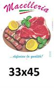 CARTA POLITENATA 60+9GR. MACELLERIA 33X45 LEVANTE