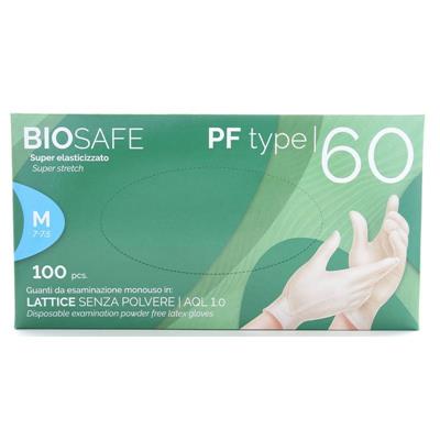 GUANTI LATTICE SP 100pz (M) BIOSAFE PF type60 RAYS