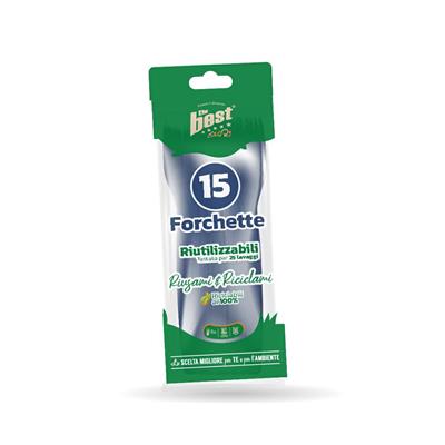 FORCHETTE THE BEST 15pz RIUSILIZZABILI BLU 164