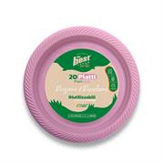 PIATTI PIANI THE BEST RIUTILIZZABILI 20pz ROSA 113