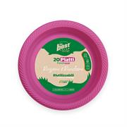 PIATTI PIANI THE BEST RIUTILIZZABILI 20pz FUCSIA 125