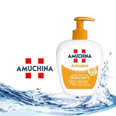 SAPONE LIQUIDO MANI IGIENIZZANTE AMUCHINA 250ml ANTIODORE 419833