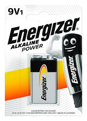 BATTERIA ENERGIZER ALKALINE POWER 9V-LR61 BS1 E300127704