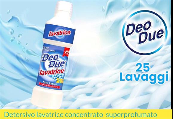 DET. LAVATRICE DEO DUE 1lt FIORI AZZURRI DD009