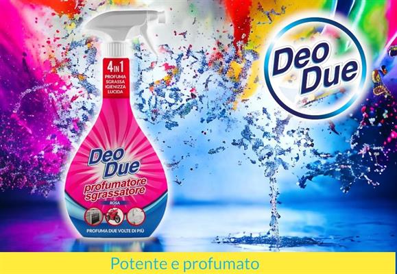 DET. PROFUMATORE SGRASSATORE DEO DUE 600gr ROSA DD115