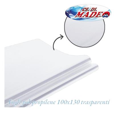 FOGLI POLIPROPILENE cm100X130 NEUTRI 30my PER ALIMENTI