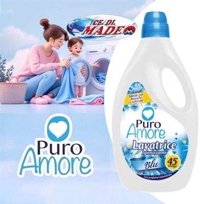 DET. LAVATRICE IGIENIZZANTE PURO AMORE 45lav BLU